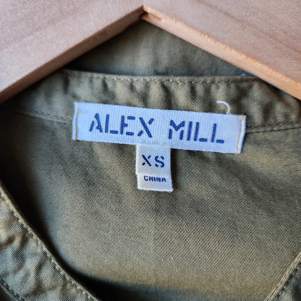 Alex Mill Olive Green Midi Dress - Picture 9 of 9